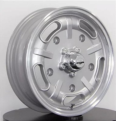 RODA SPEED MASTER PRATA DIAMANTADO ARO 15x4,5 e 15x6,5 FURAÇÃO OS (5X205)