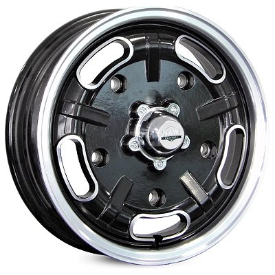 RODA SPEED MASTER PRETA DIAMANTADO ARO 15x4,5 e 15x6,5 FURAÇÃO OS (5X205)