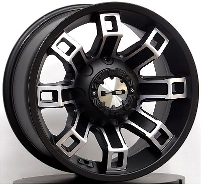 RODAS OFF ROAD OR-01 ARO 17 Furação 5X127 PRETA DIAMANTADO