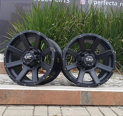 RODAS OFF ROAD OR-02 ARO 17 Furação 6X139,7 PRETA FOSCO