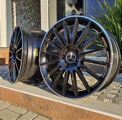 RODAS MERCEDES DUAS TALAS MC/M03 ARO 18 Furação 5X112 PRETA
