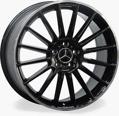RODAS MERCEDES DUAS TALAS MC/M03 ARO 19 Furação 5X112 PRETO