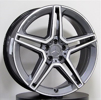 RODAS MERCEDES DUAS TALAS MC/M22 ARO 18 Furação 5X112 GRAFITE