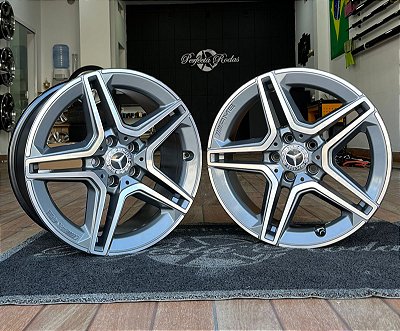 RODAS MERCEDES DUAS TALAS MC/M22 ARO 18 Furação 5X112 GRAFITE