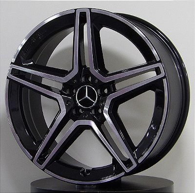 RODAS MERCEDES DUAS TALAS MC/M22 ARO 18 Furação 5X112 PRETO