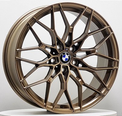 RODAS BMW M4 MCB43 ARO 20 Furação 5X120 BRONZE DUAS TALAS FLOW FORMING