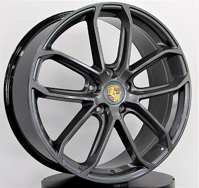 RODAS PORSCHE MACAN GTS ARO 21 DUAS TALAS FURAÇÃO 5X130