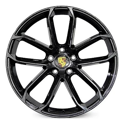 RODAS PORSCHE MACAN GTS ARO 22 DUAS TALAS FURAÇÃO 5X130 PRETA