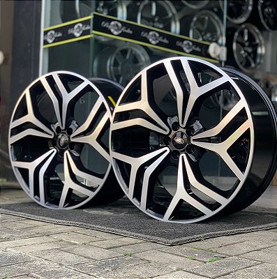 RODAS NEW VELAR S  ARO 22 Furação 5X108 PRETO DIAMANTADO