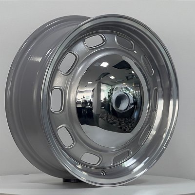 RODA PORSCHE 912 PRATA DIAMANTADA ARO 15 / 5 FUROS (5X130)