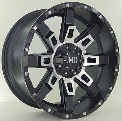 RODAS OFF ROAD HD ARO 20 Furação 6X139  PRETA