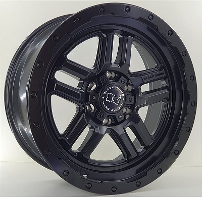 RODAS OFF ROAD BLACK RHINNO ARO 20 Furação 6X139  PRETA