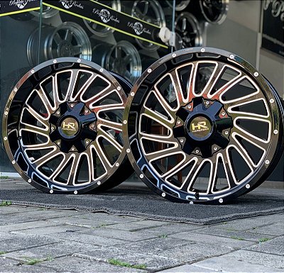 RODA OFF ROAD OVERDRIVE ARO 20 Furação 6X135/139 GLOSS BLACK