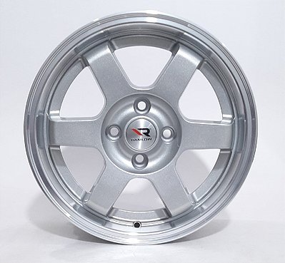 RODA RW P3000 RACING ARO 15X6 4X100 ET36 PRATA DIAMANTADO