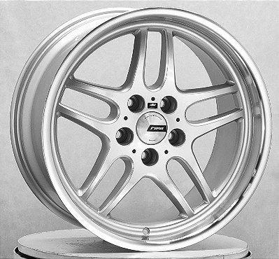 RODA STYLE 37 BMW M5 E34 PRATA DIAMANTADA ARO 18 EM 2TALAS FURAÇÃO 5X120