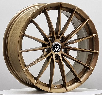 RODAS HRE H12 ARO 18 TALA 8 FURAÇÃO 5X112 FLOW FORMING BRONZE