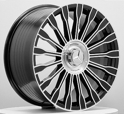 RODAS MERCEDES M36 ARO 18 Furação 5X112 PRETO FLOW FORMING