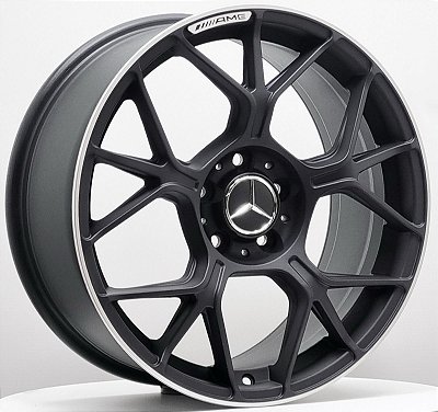 RODAS MERCEDES MC/M30 ARO 20 DUAS TALAS 8 E 9 PRETO DIAMANTADO