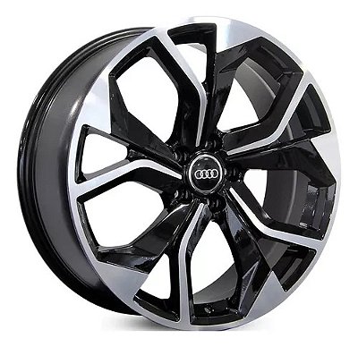 RODAS AUDI RQ8 ARO 22 Furação 5X112 PRETA DIAMANTADO