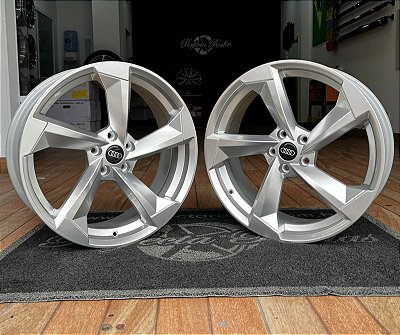 RODA RS6 ARO 20 Furação 5X112 PRATA DIAMANTADO