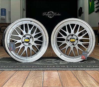 RODAS BBS LM506 ARO 17 FURAÇÃO 4X100 HYPER BLACK