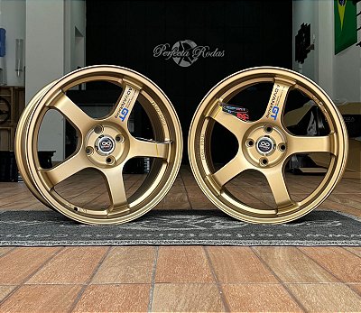 RODAS ADVAN 512 ARO 17 FURAÇÃO 4X100 BRONZE