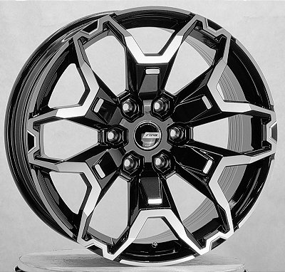 RODAS GM COLORADO ARO 20 FURAÇÃO 6X139 PRETO DIAMANTADO