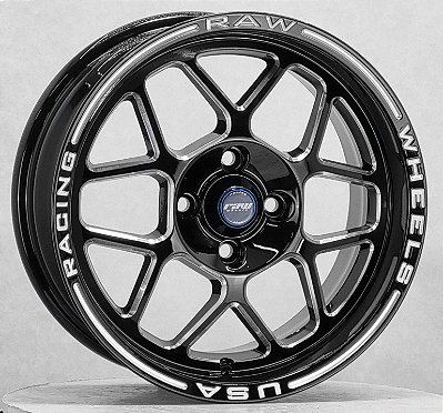RODAS WELD SIX ARO 15 TALA 7 FURAÇÃO 4X100 PRETO DIAMANTADO