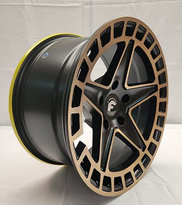 RODAS JEPP OFF ROAD ARO 17 FURAÇÃO 5X120 BRONZE BLACK