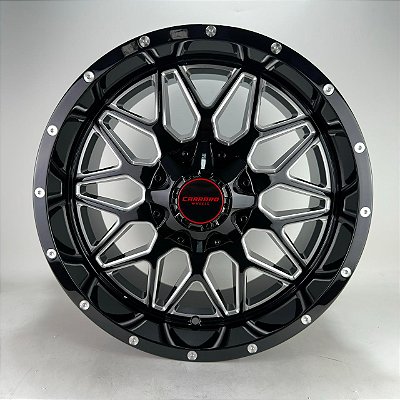RODAS OFF ROAD DAVIE ARO 18 FURAÇÃO 6X139 BLACK MILING