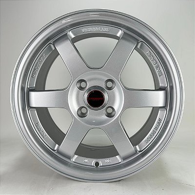 RODAS TSUKUBA ARO 15 FURAÇÃO 4X100 PRATA