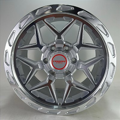 RODAS OFF ROAD NASHVILLE ARO 17 FURAÇÃO 6X139 PRATA
