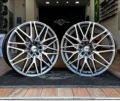 RODAS BMW MC/B45 ARO 20 DUAS TALAS FURAÇÃO 5X112 GRAFITE DIAMANTADA