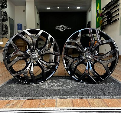 RODAS VELAR RANGE ROVER ARO 20 Furação 5X120 PRETO