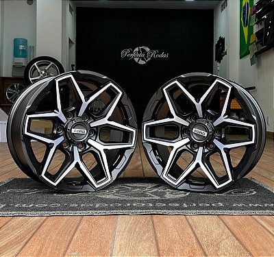 RODAS M29 OFF ROAD ARO 18 FURAÇÃO 6X139 PRETO FOSCO DIAMANTADO