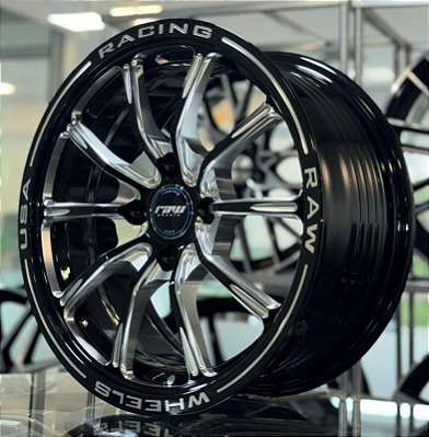 RODAS WELD SECTOR ARO 15 TALA 7 FURAÇÃO 4X100 BLACK MILLING