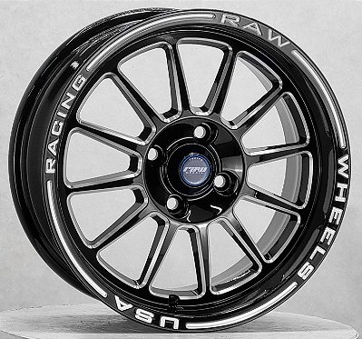 RODAS WELD RACING ARO 15 TALA 7 FURAÇÃO 4X100 BLACK MILLING