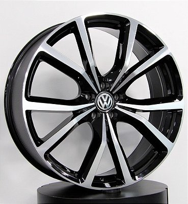 RODAS JAGUAR WEXFORD ARO 22 FURAÇÃO 5X108 PRETO DIAMANTADO