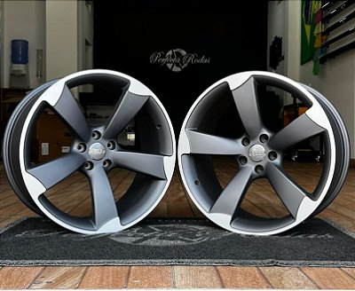 RODAS AUDI LEGACY ARO 20 Furação 5X112 tala 9 GRAFITE