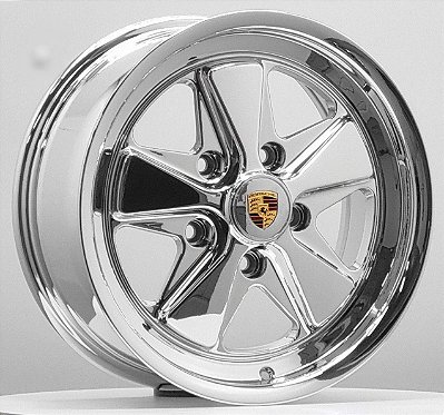 RODAS FUCHS CROMADAS ARO 16 DUAS TALAS FURAÇÃO 5X112