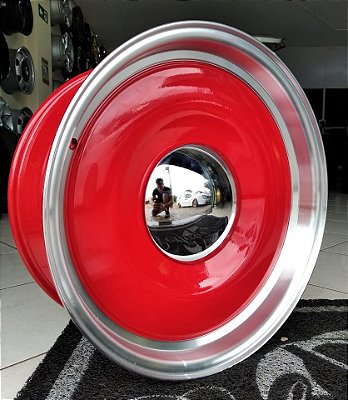 RODAS SMOTHEI ARO 20 DUAS TALAS VERMELHO COM BORDA DIAMANTADA