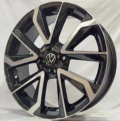 RODAS COROLLA ZK880 ARO 18 TALA 6 FURAÇÃO 4X100 PRETA DIAMANTADA