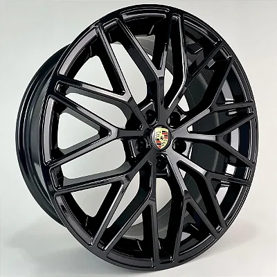 RODAS REPLICA PORSCHE M30 ARO 20 FURAÇÃO 5X120 PRETO