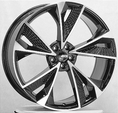 RODAS AUDI RS7 ARO 22 Furação 5X112 PRETO DIAMANTADO
