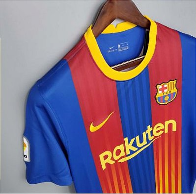 Camisa Barcelona El Clásico 20/21 | Torcedor Nike Masculina | Azul Royal