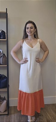 Vestido Midi soltinho em Viscose