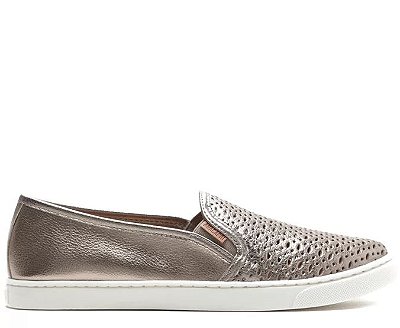 Tênis Feminino Anacapri Slip On Prateado Ana