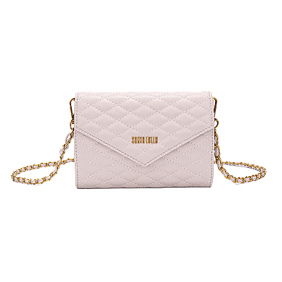 Bolsa Carteira Matelassê Soft Creme Alça Transversal
