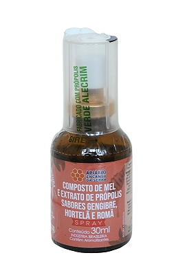 Spray de Própolis - Gengibre, Hortelã, Romã - 30ml