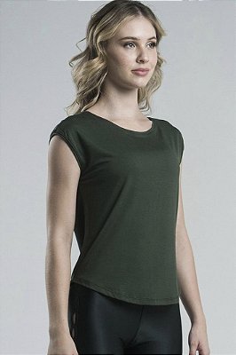 Regata Urban Mulher Elástica - Verde Musgo